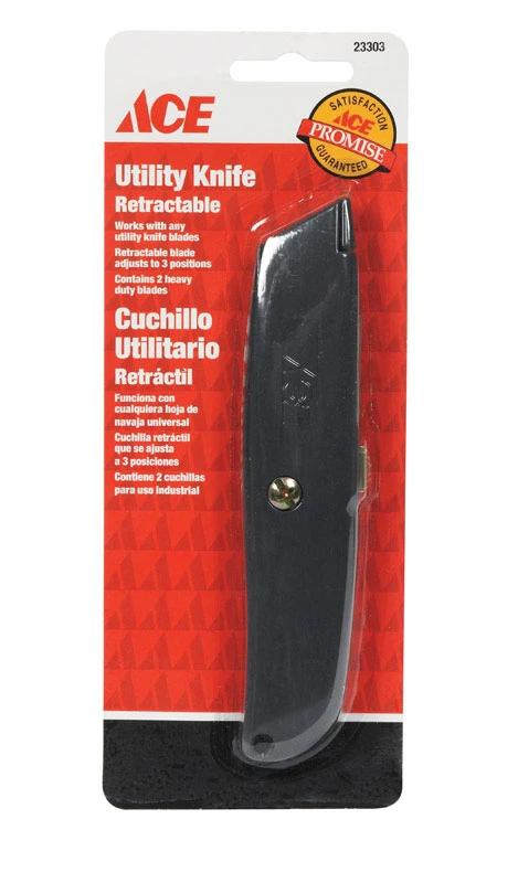 Ace 5.5 in. Utility Knife Silver 1 pc.