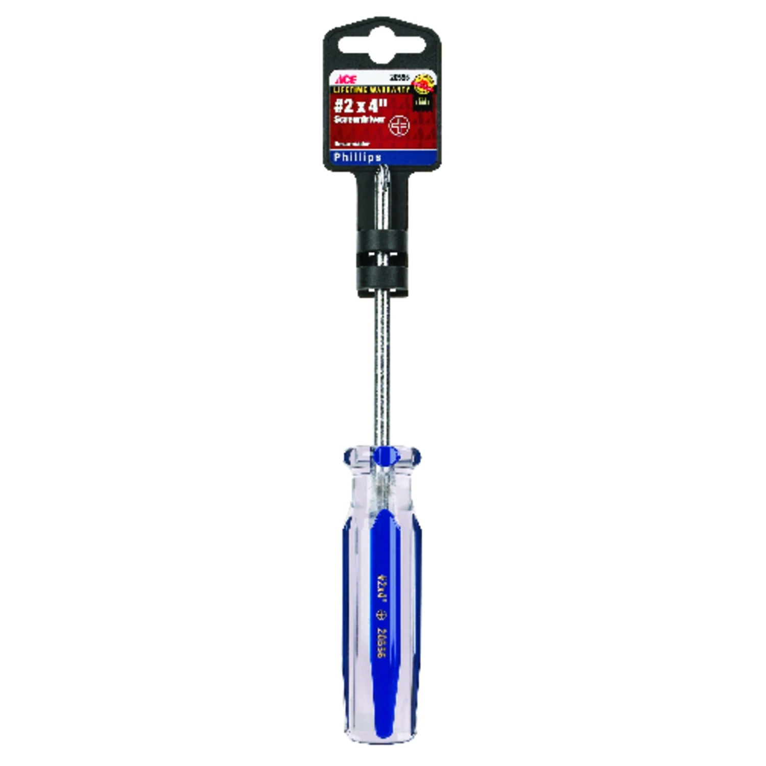 No. 2 Phillips Screwdriver 4 In. L With Chemical-resistant Handle