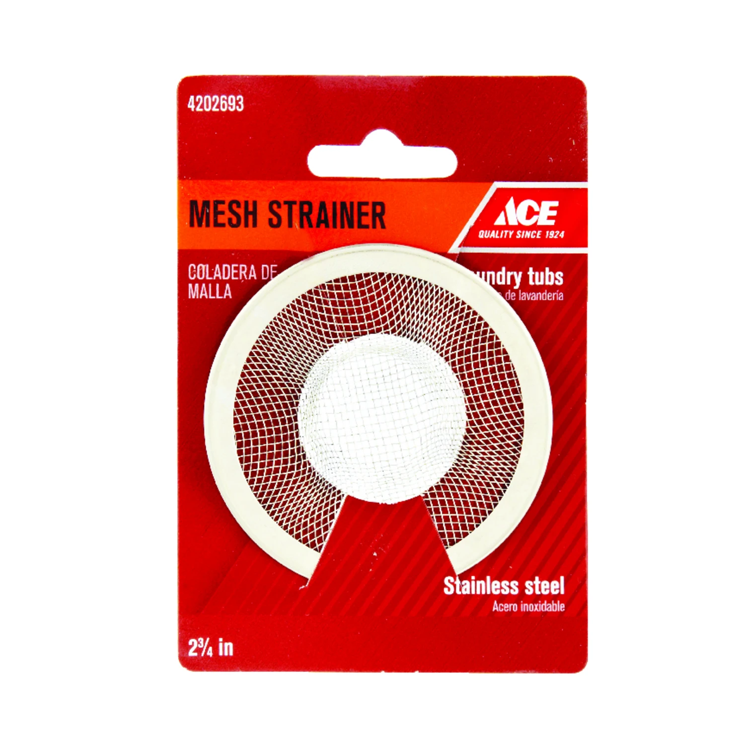 2-3/4 In. Diameter Stainless Steel Mesh Strainer For Plumbing Applications