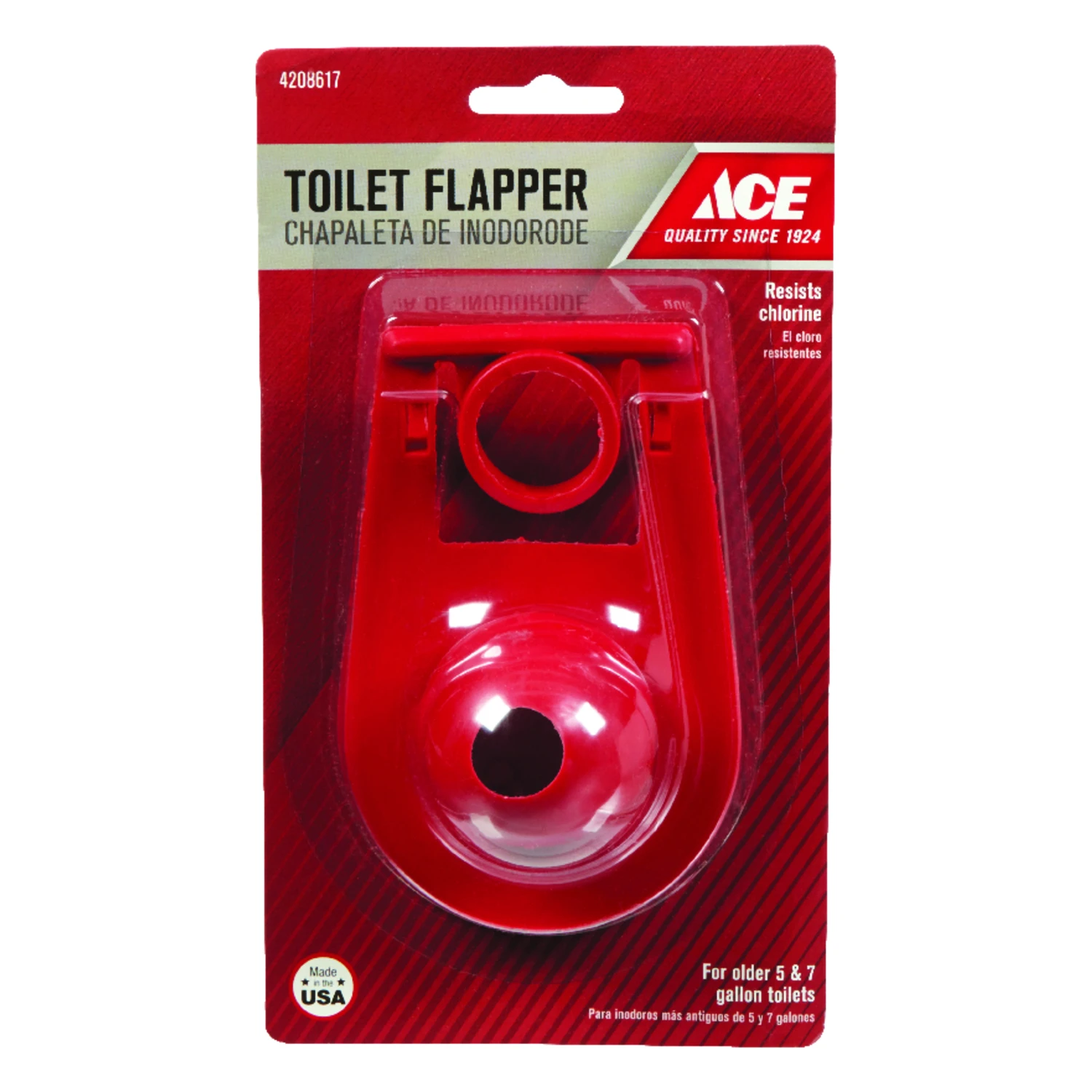 TOILET FLAPPER RED