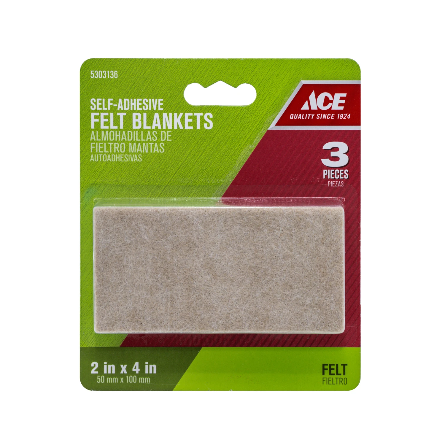 FELT GARD BLKT 2"X4" HD