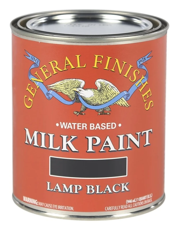 1 Quart Lamp Black Interior/exterior Milk Paint By General Finishes - Model Gf.qlb