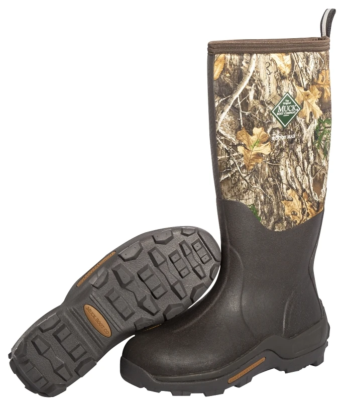 The Original Muck Boot 4997052 Men's Woody Max Boots, Bark & Mossy Oak - Size 12
