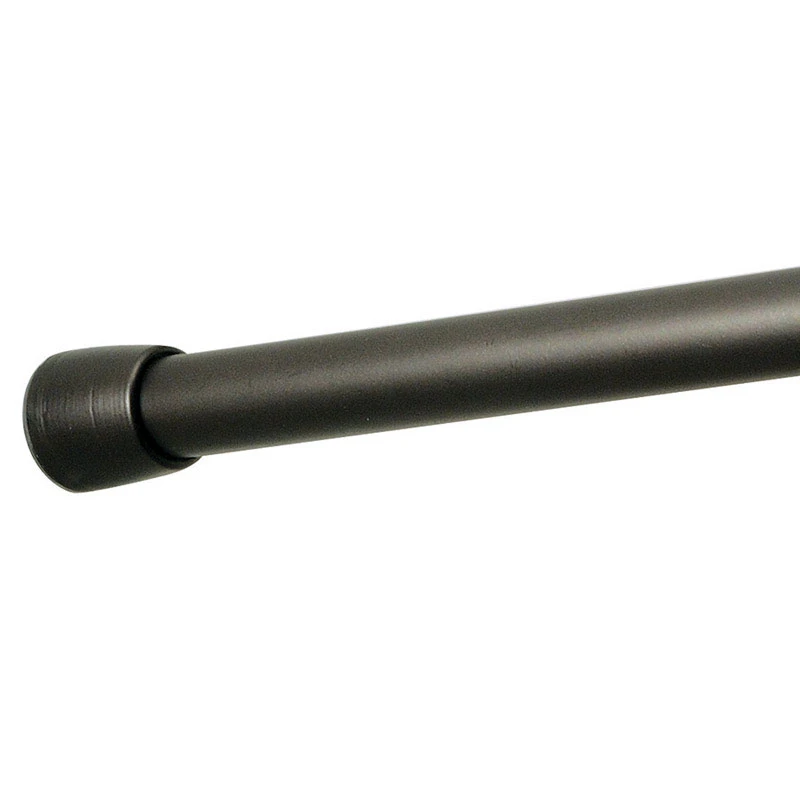 Adjustable Shower Curtain Rod 75 In. L Bronze Silver - Easy Installation