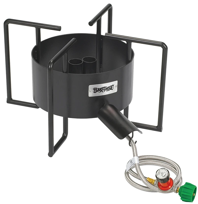 14-inch 2-burner Propane Jet Cooker With Manual Ignition And 20-pound Cylinder