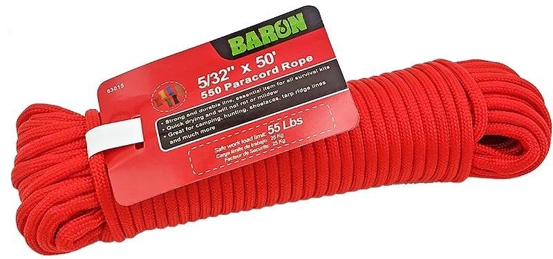 550 5/32 Inch X 50 Feet Blue Nylon Paracord - Durable And Versatile