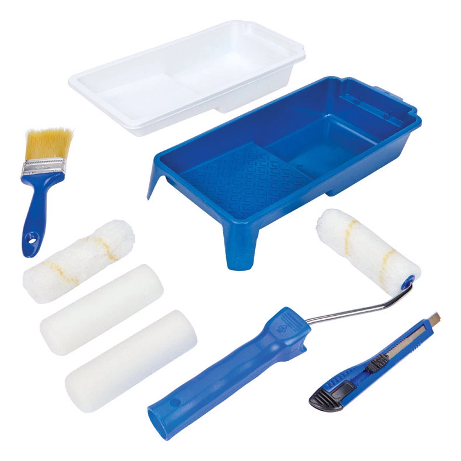 Home Plus 8-Piece Mini Painting Kit with Adjustable Roller and Tray