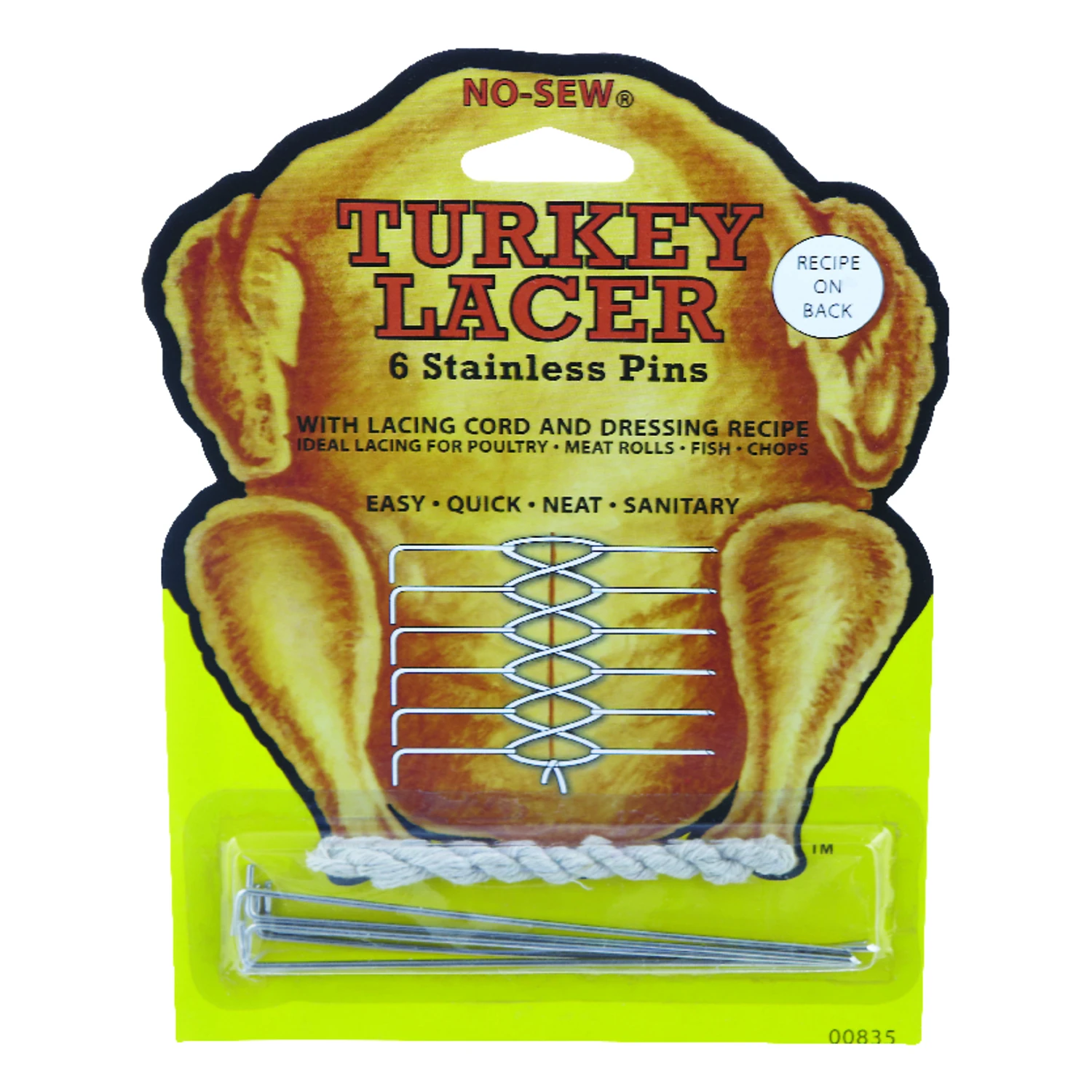 5-1/4 In. W X 7-1/4 In. L Turkey Lacer Kit Silver/white