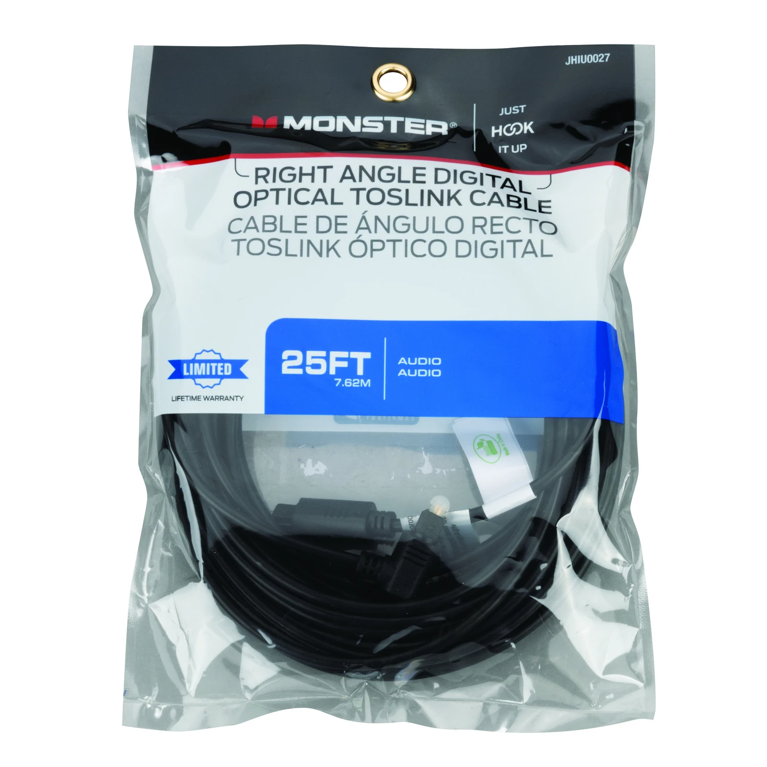 Just Hook It Up 25 Ft. Digital Optical Toslink Cable - Model Jhiu0027