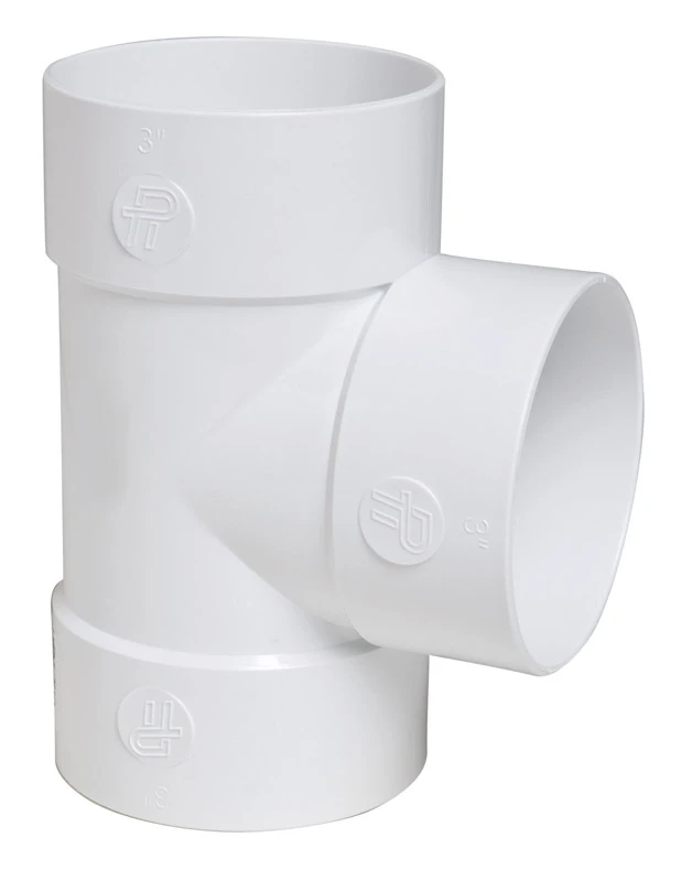 TEE STRAIGHT 3" PVC