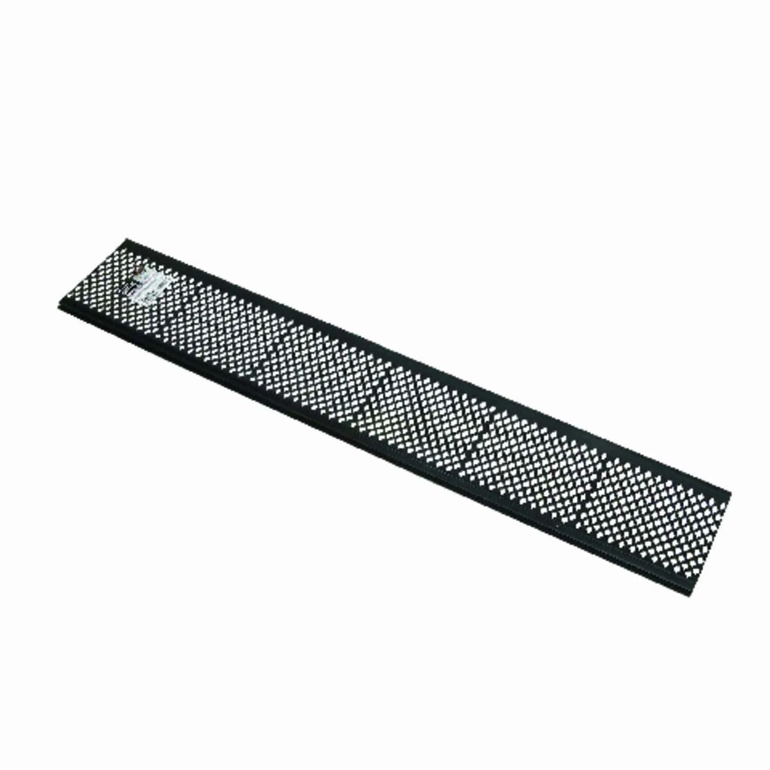 6 In. W X 36 In. L Black Plastic Snap-in Gutter Guard