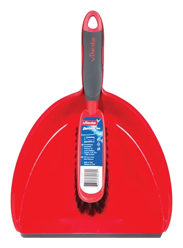 Dustpan Set With Ergonomic Handle - 12.9 In Length, 9.2 In Width