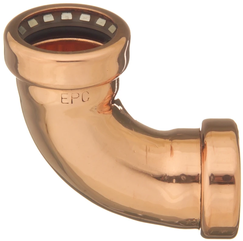 3/4 In. Push X 3/4 In. Dia. Copper 90 Degree Elbow Fitting