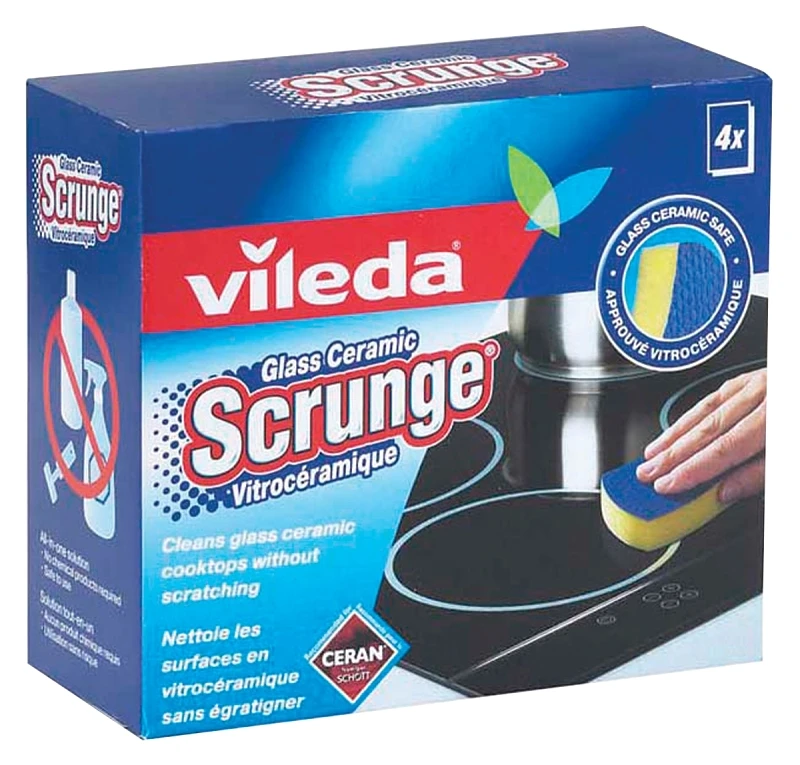 Scrunge Glass Ceramic Scrub Sponge 4-pk Model 122221