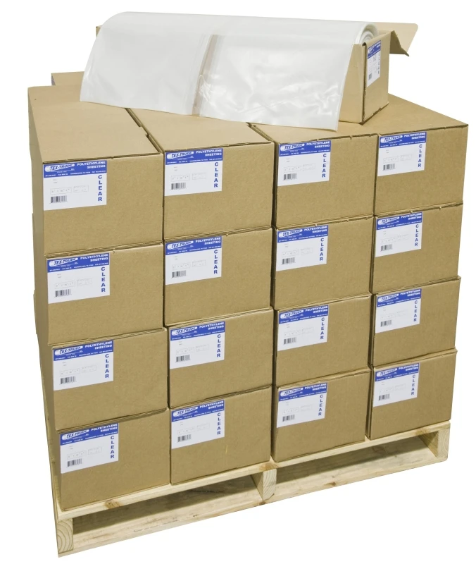Clear Poly Sheeting 10' X 500' - 2 Mil Thickness, Model Inv-60-02500c-f