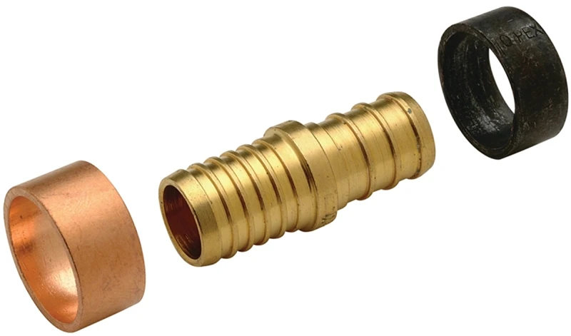 1/2 In. Brass Pex Barb Polybutylene Coupling - Model Apxbc1212