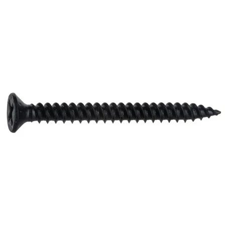 6 x 1-1/2 Black Phosphate Phillips Flat Twinfast Wood Screws