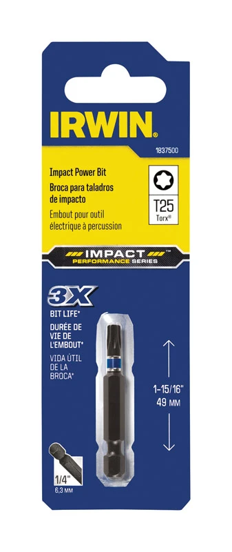 1/4-in X 1-15/16-in Torx Impact Driver Bit - Heavy-duty Steel