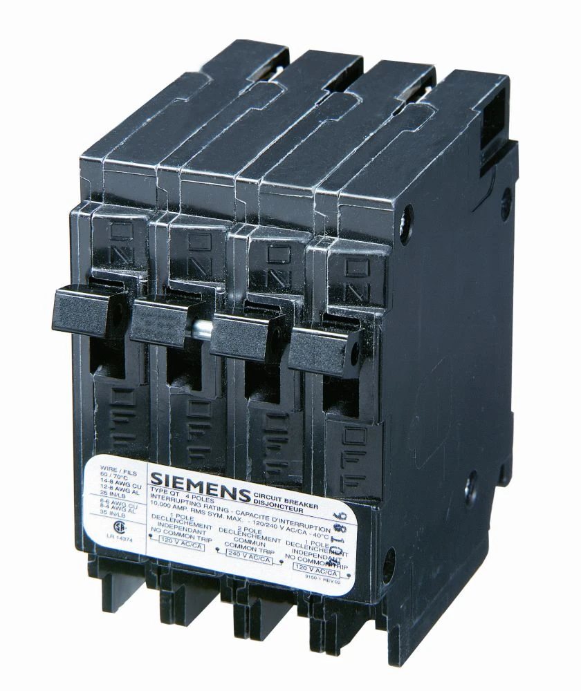 Type Q 15/20a 2 Pole 120/240v Quad Circuit Breaker