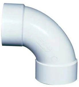 040256 90 Degree Pvc Sewer And Drain Pipe Elbow, 4 Inch Hub Connection