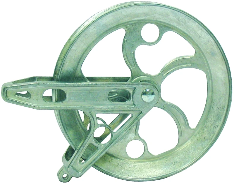 Strata Metal Clothesline Pulley, 6.5 Inch Diameter, Silver