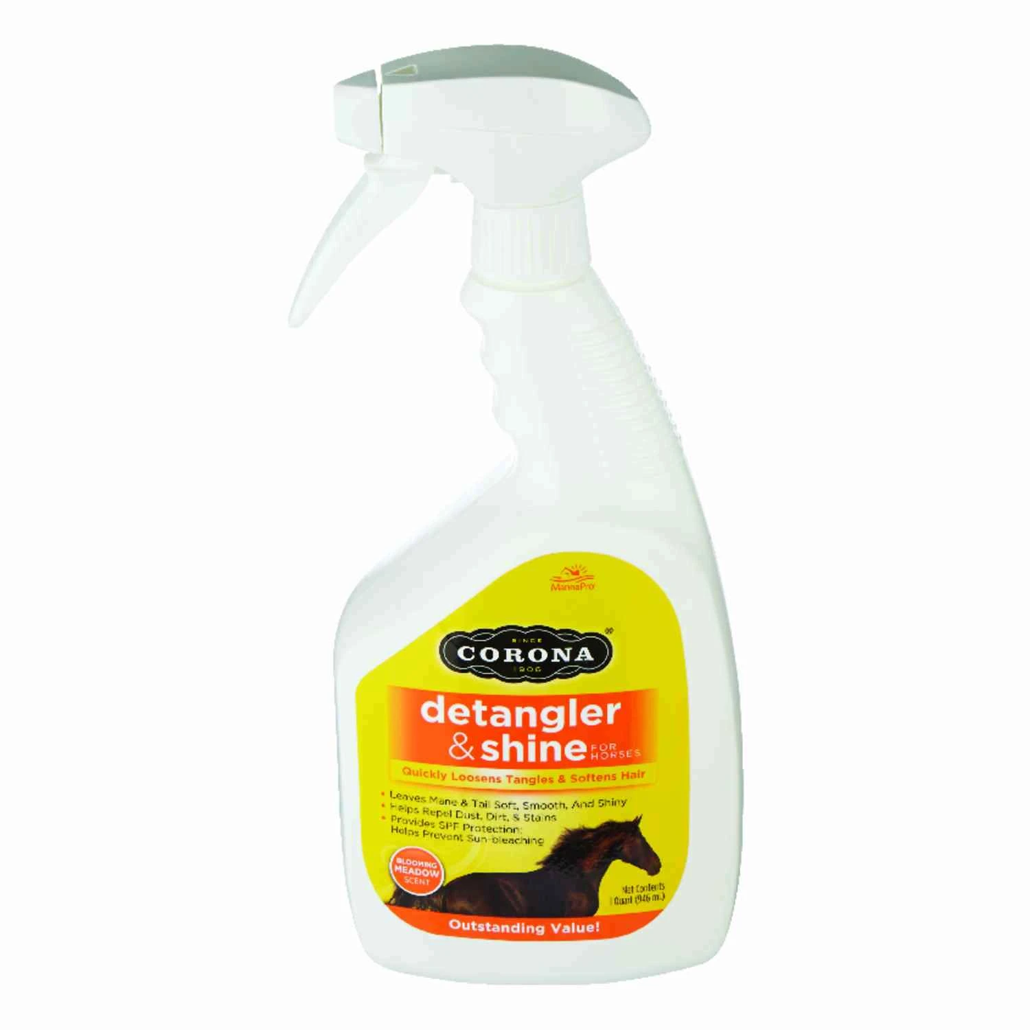 Liquid Detangler & Shine For Horses 32 Ounce - Spf Protection