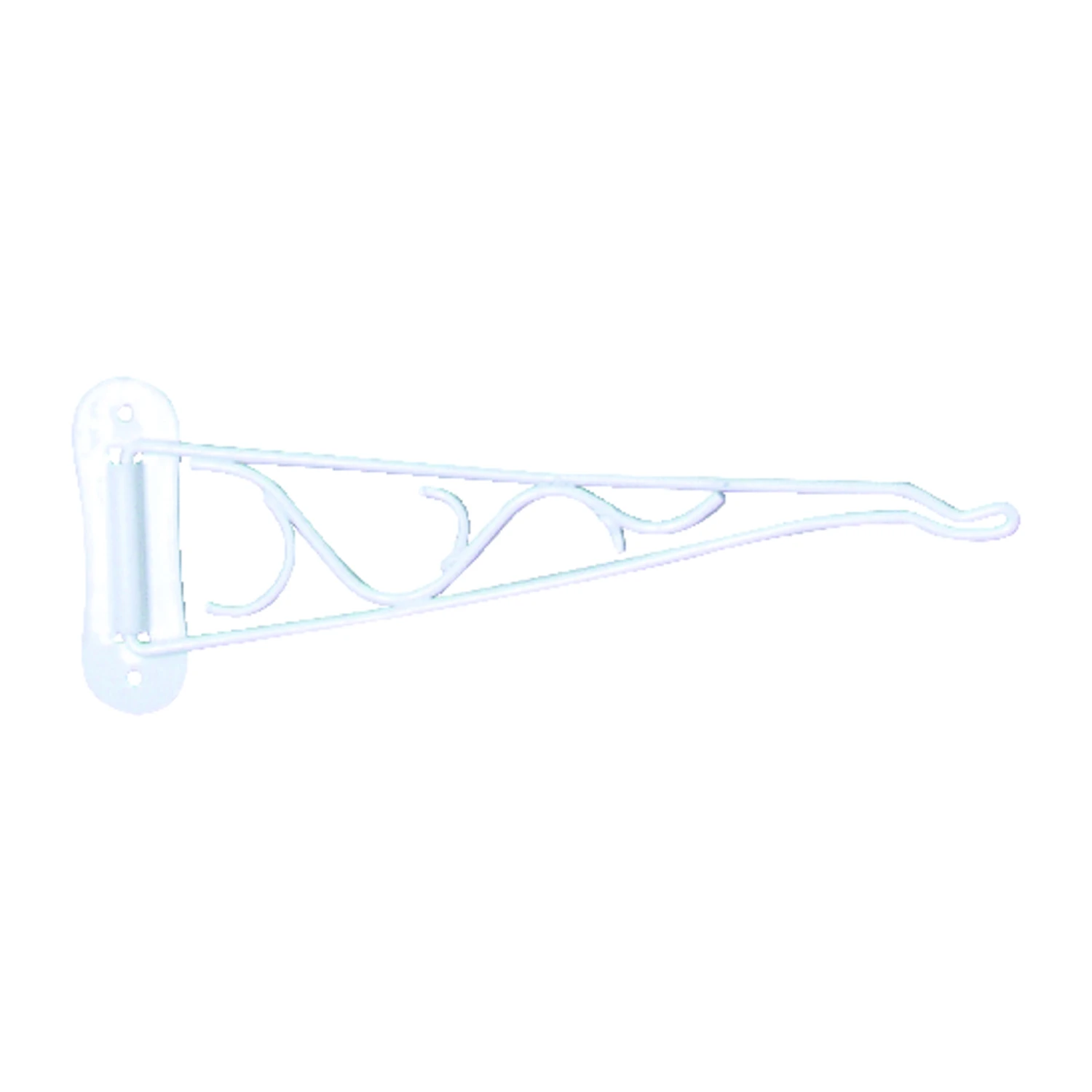 Panacea White Steel 10 in. H Swivel Plant Hook