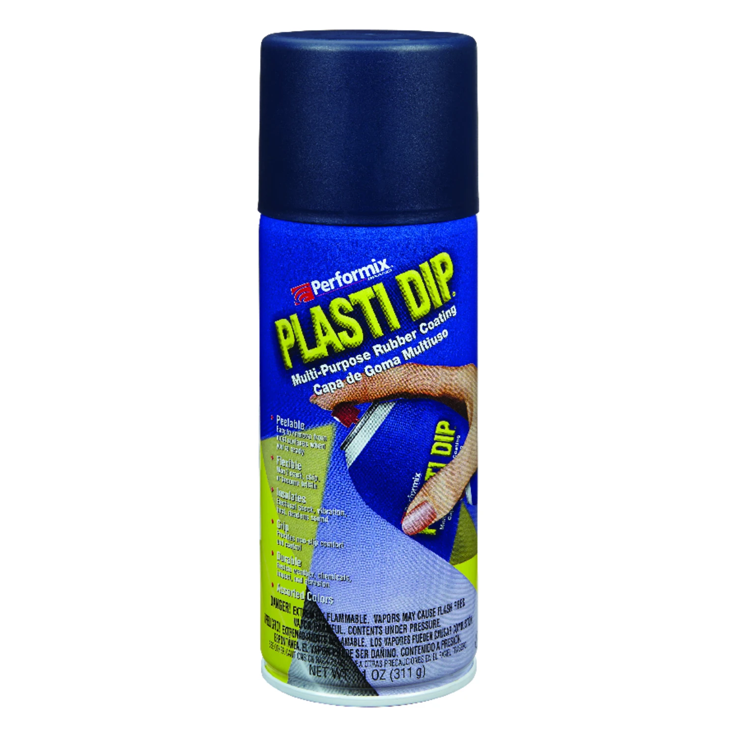 Flat/matte Black/blue Multi-purpose Rubber Coating 11 Oz