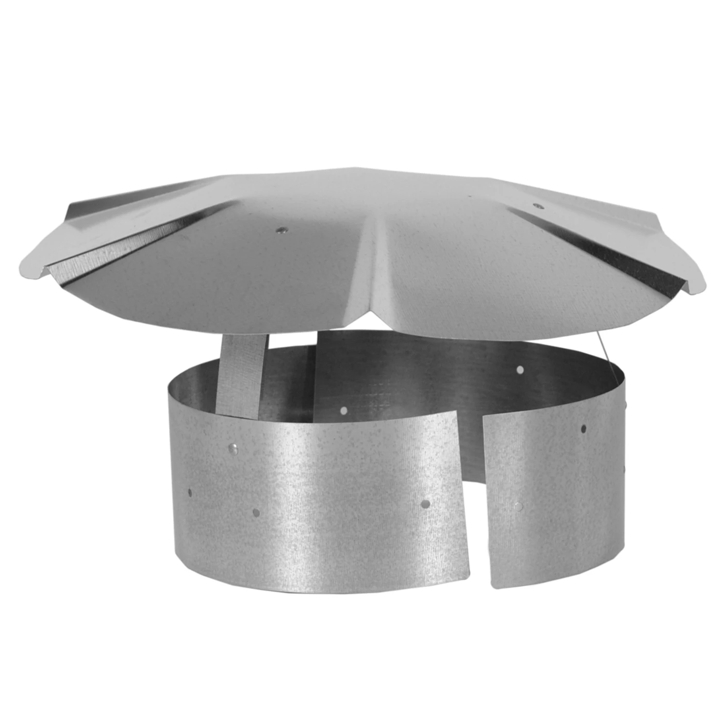 4 In. Galvanized Steel Adjustable Chimney Rain Cap For 3-4 In. Flues
