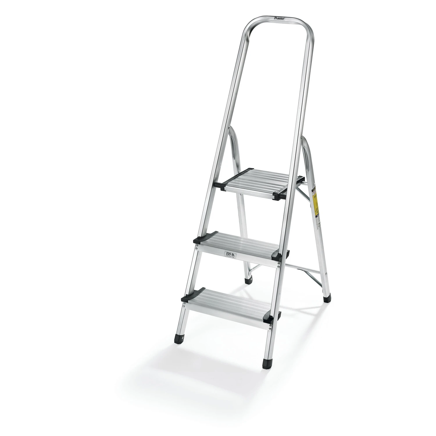 3-step Aluminum Folding Step Stool 52.5 In. H 225 Lb. Capacity Model Ldr-3500