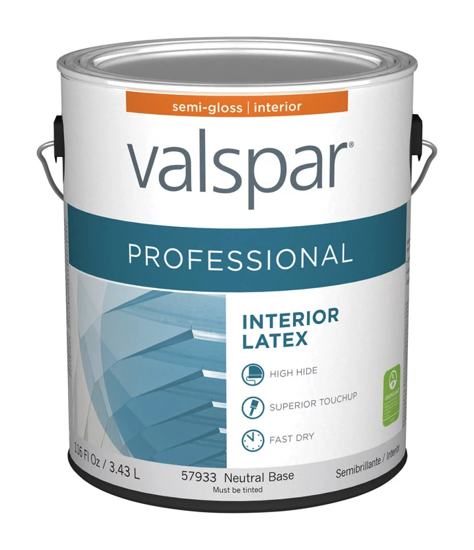 Contractor Professional Semi-gloss Tintable Neutral Base Acrylic Latex Paint 1 Gallon