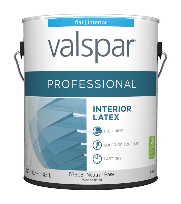 Professional Flat Tintable Neutral Base Acrylic Latex Paint 1 Gallon