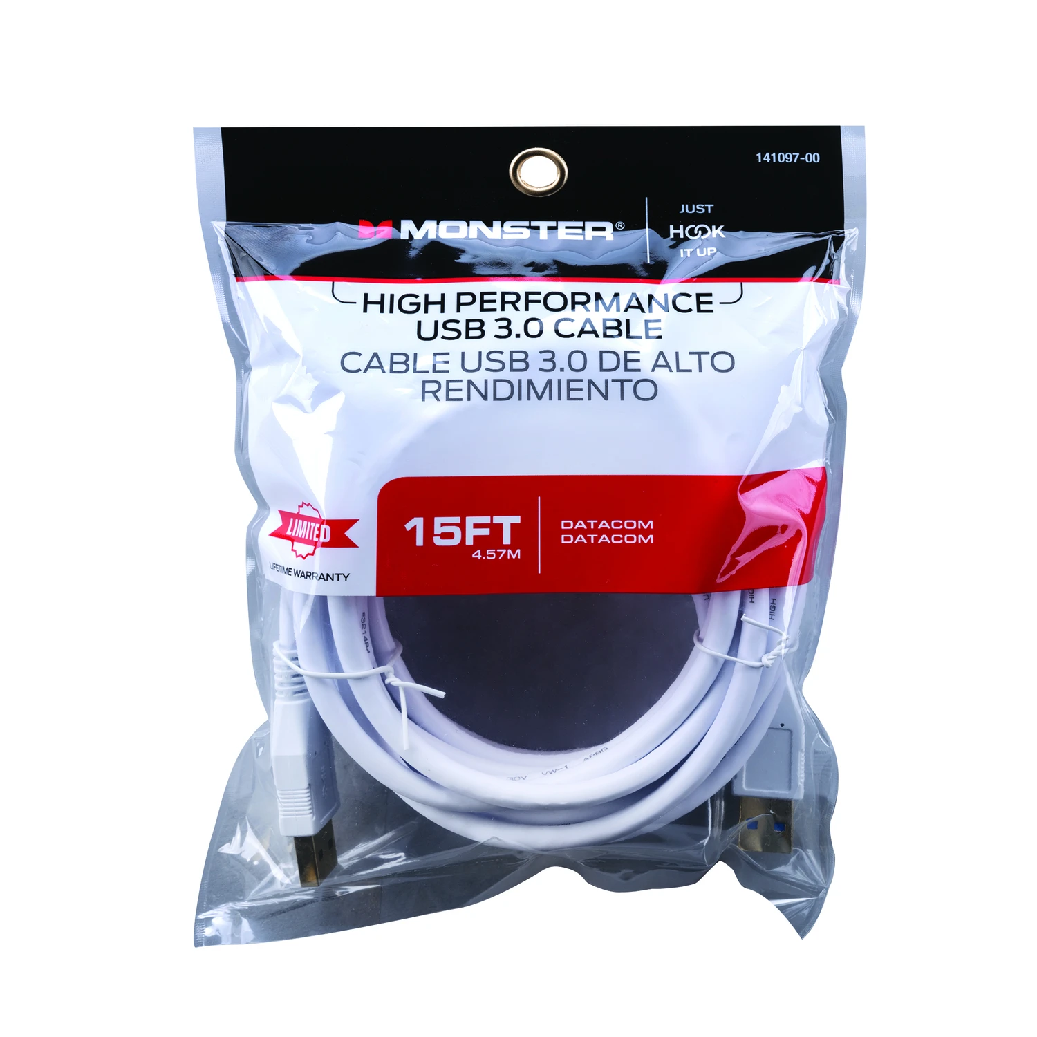 Just Hook It Up 15 Ft. L Usb 3.0 A/a Cable