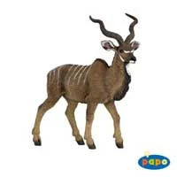 Antelope Koudou Figurine Model Pp50104 - Realistic Standing Great Kudu Toy