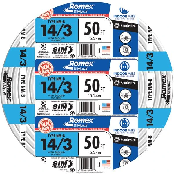 WIRE 14/3 NM-WG 50'