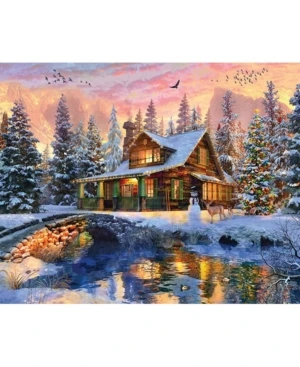 Rocky Mountain Christmas 1000 Piece Jigsaw Puzzle For Family Fun