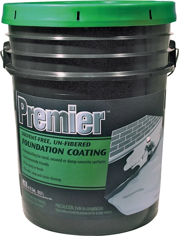 Premier 5 Gallon Solvent-free Non-fibered Foundation Coating For Concrete