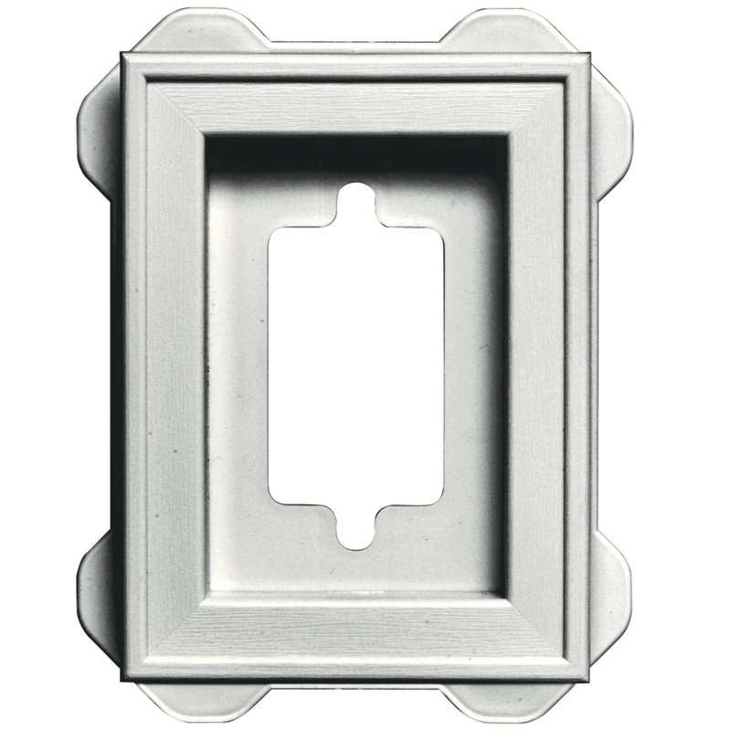 White Recessed Mini Mounting Block for Electrical Applications