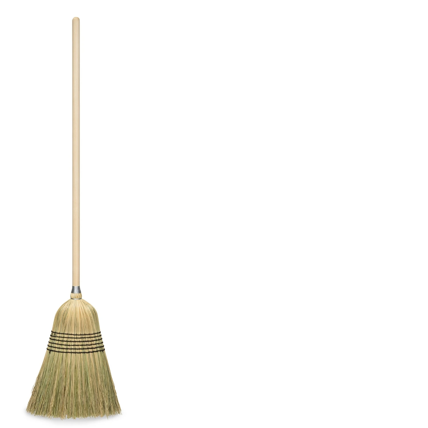 12 In. W X 56 In. L Natural Wood Handle Heavy-duty Corn Broom