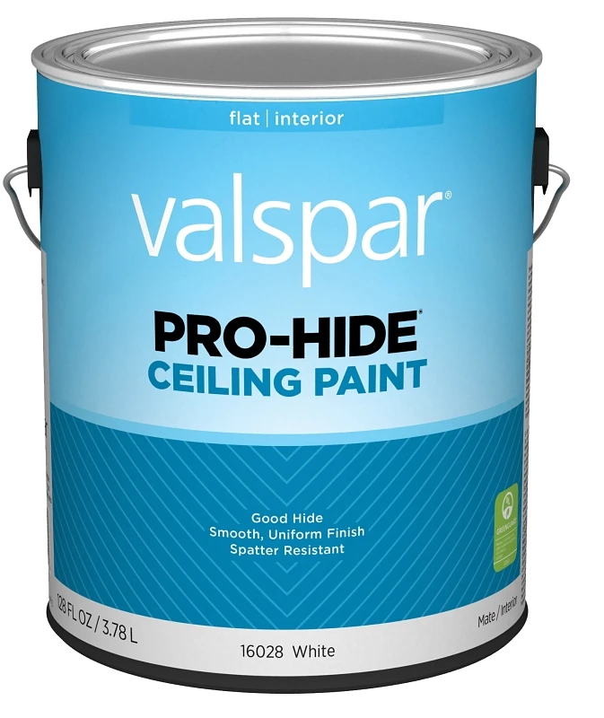Pro Hide Ceiling Paint, White, 1 Gallon - Professional Quality, Low Spatter