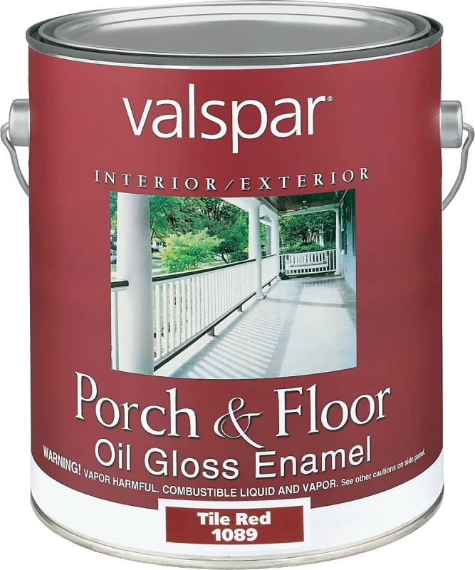 1 Gallon Tile Red Oil Based Gloss Porch & Floor Enamel