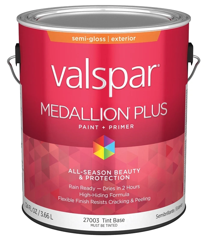 Medallion Plus Premium Semi-gloss Exterior Paint & Primer, Tint Base, 1 Gallon