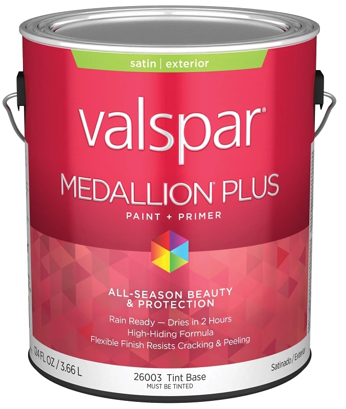 Medallion Plus Premium Satin Exterior Paint & Primer, Tint Base, 1 Gallon