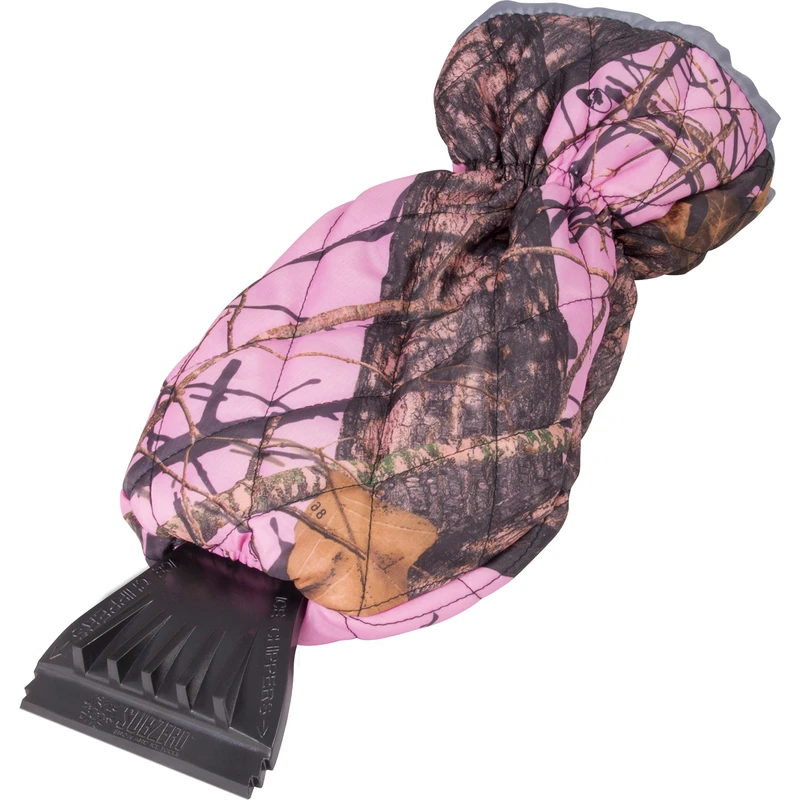 Subzero Mitt Scraper, Mossy Oak Pink - Durable Ice Removal Tool