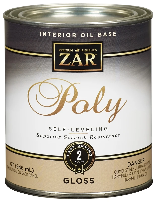 Interior Oil-Based Polyurethane Clear Gloss Finish, One Quart