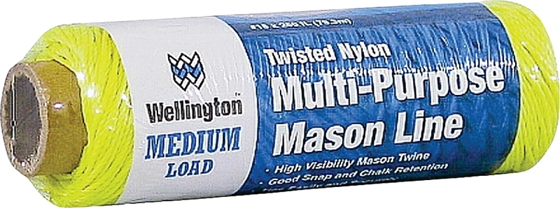 260 Ft. Yellow Twisted Nylon Mason Line Twine - Durable & Versatile