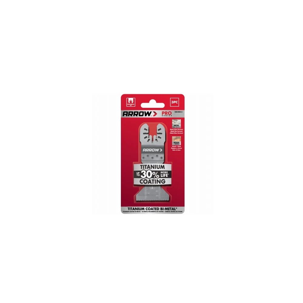 1 3/4 TITANIUM METAL BLADE 3PC