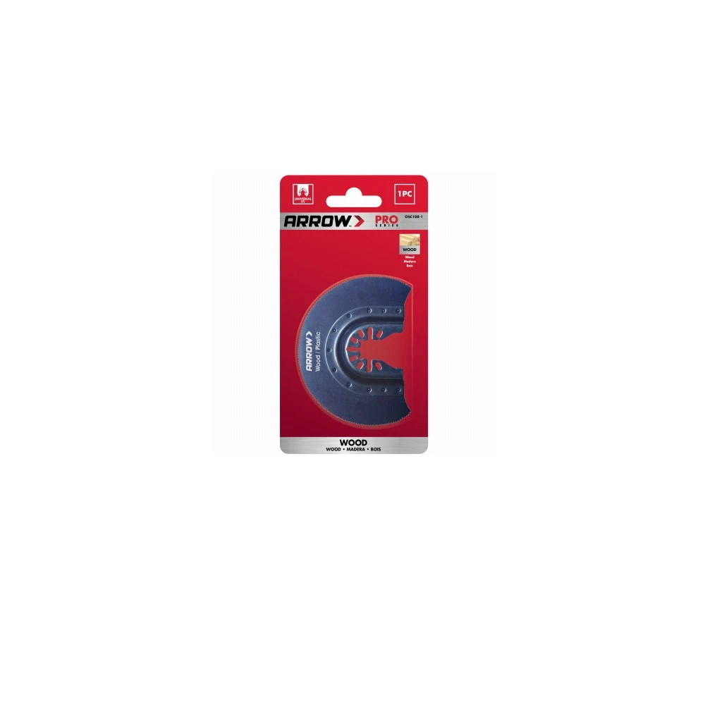 Fastcut Wood Segment Oscillating Tool Blade, 3-1/2-inch, Model Osc108-1