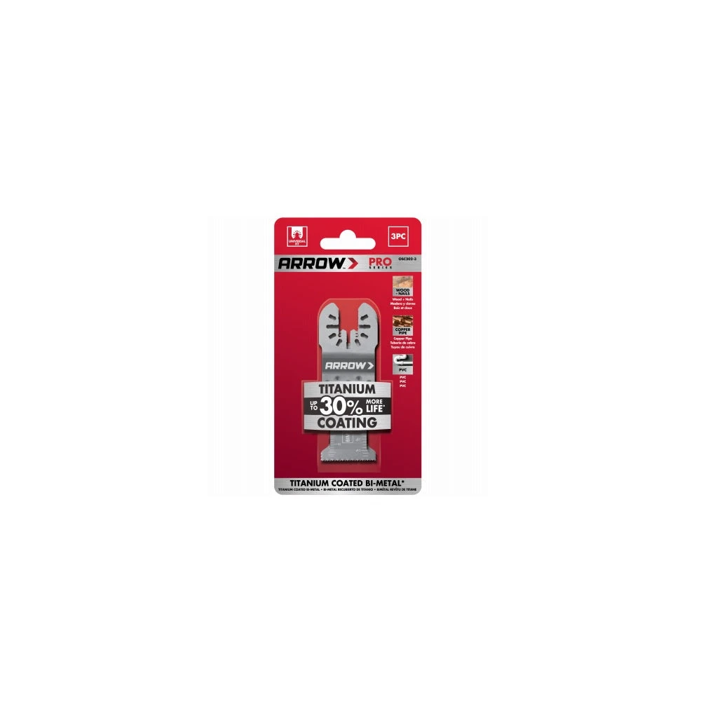 1 1/4 TITANIUM METAL BLADE 3PC