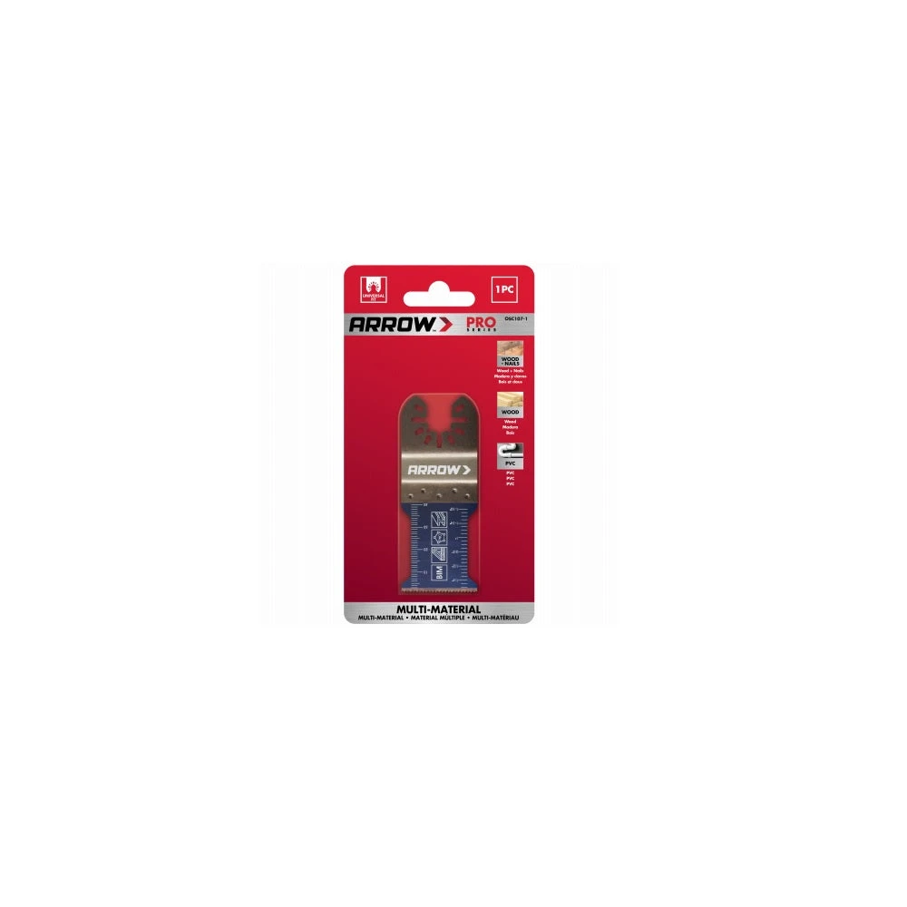 Oscillating Tool Blade For Wood & Nails, 1-5/16-inch, Model Osc107-1
